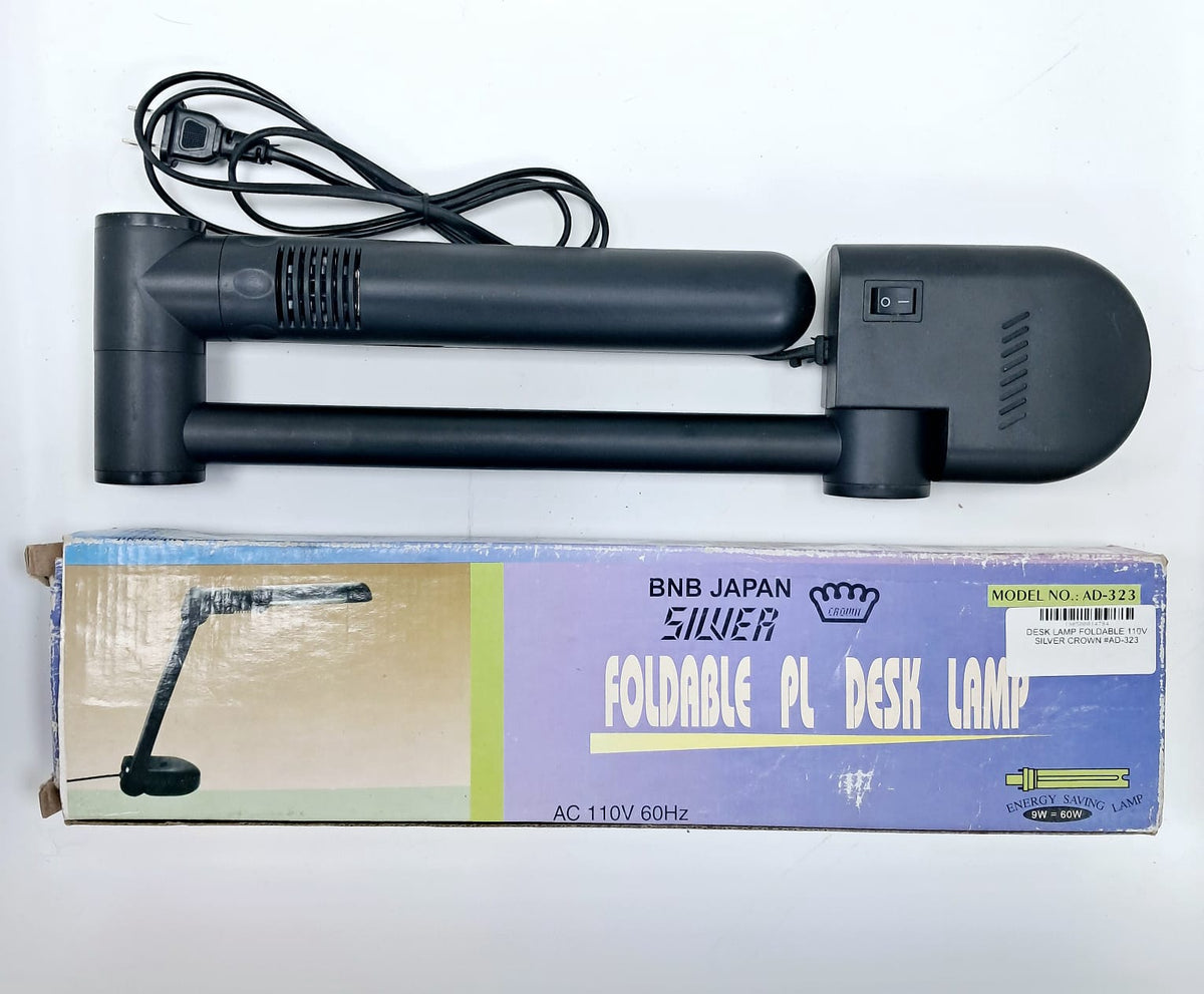 Desk Lamp Foldable 110V Silver Crown #AD-323