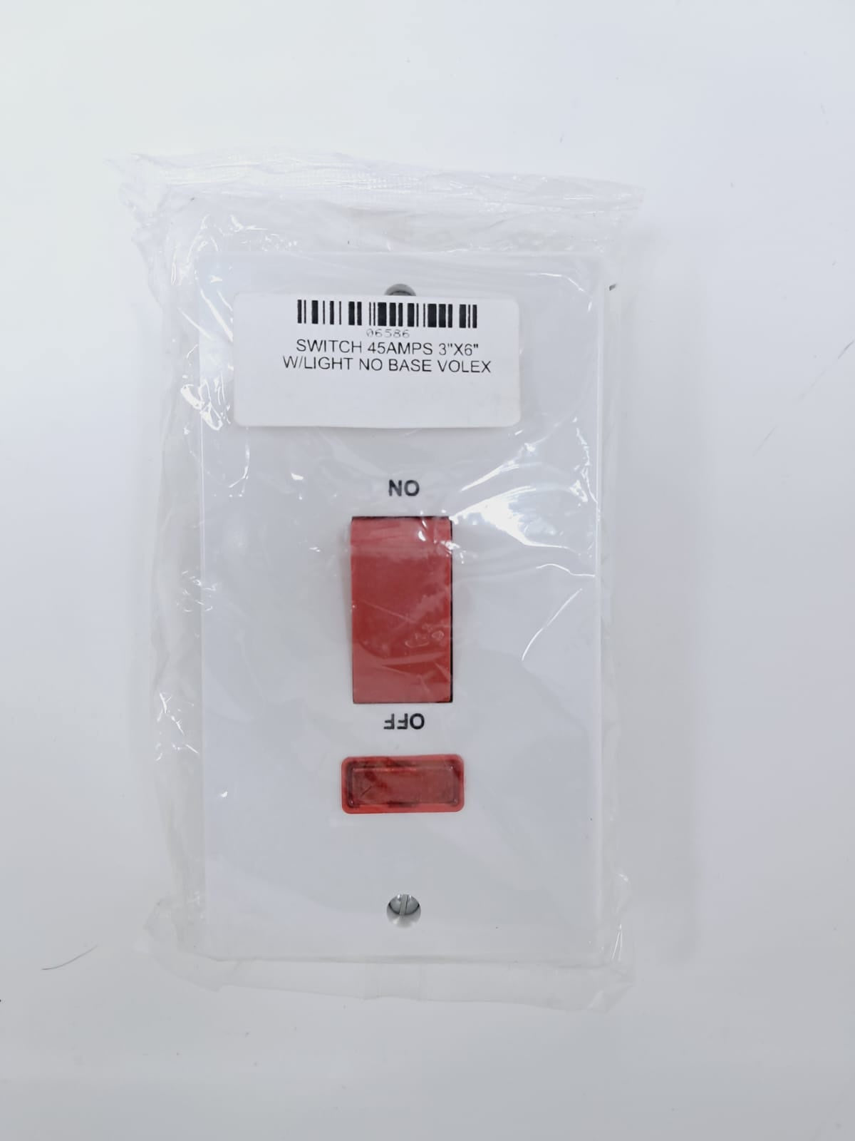 VOLEX Switch 45AMPS 3"X6" W/LIGHT No Base