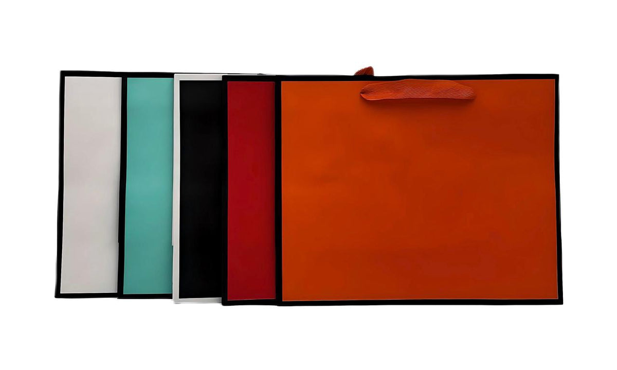 Gift Bag YXL-0007M Solid Colors 12" X 10" X 5"