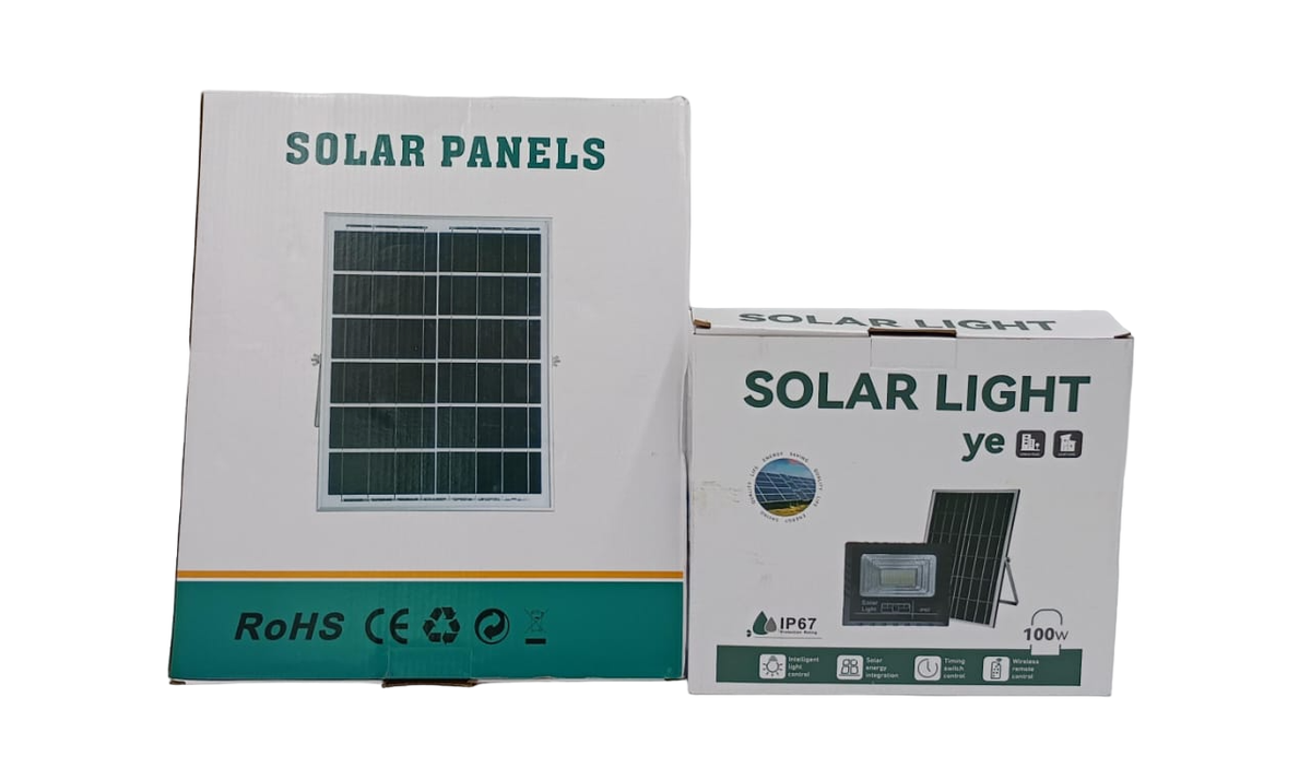 Lamp LED Solar Flood 100W with Solar Panel Ye IP67