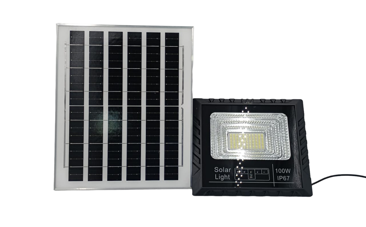 Lamp LED Solar Flood 100W with Solar Panel Ye IP67