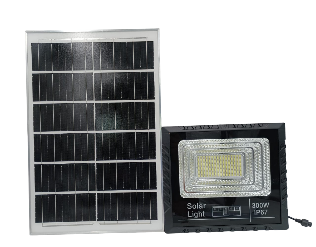 Lamp LED Solar Flood 300W with Solar Panel Ye IP67