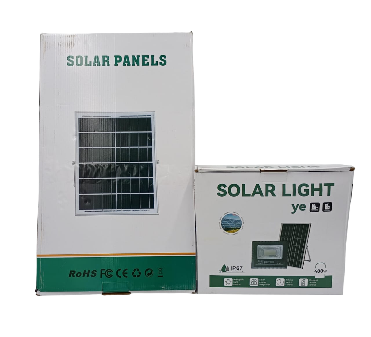 Lamp LED Solar Flood 400W with Solar Panel Ye IP67