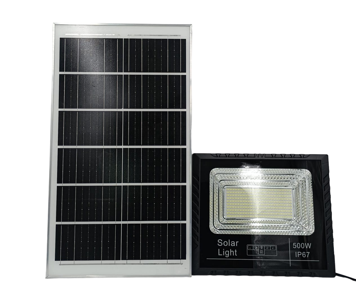Lamp LED Solar Flood 500W with Solar Panel Ye IP67