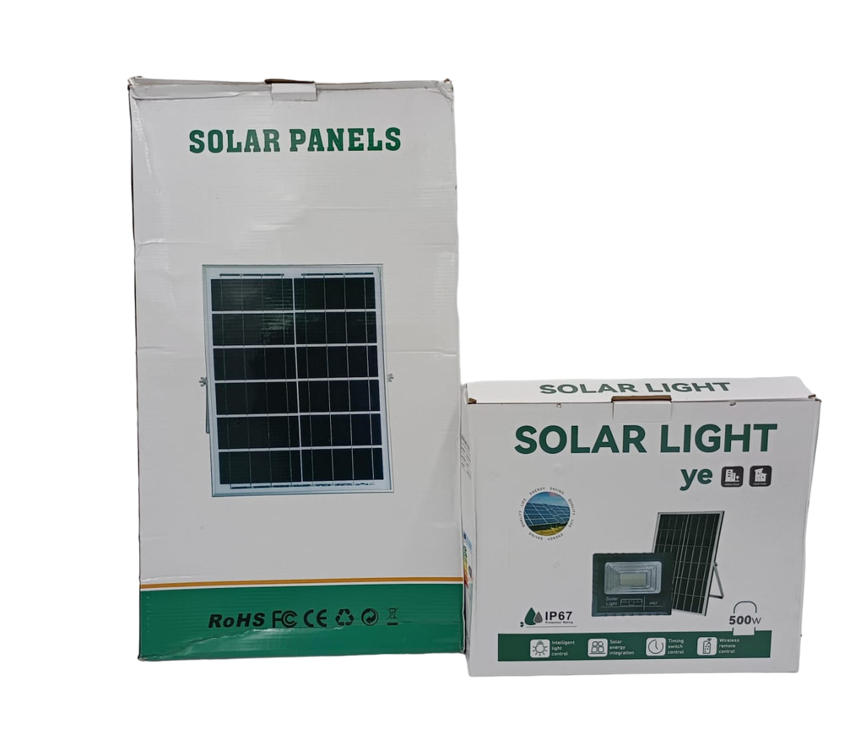 Lamp LED Solar Flood 500W with Solar Panel Ye IP67