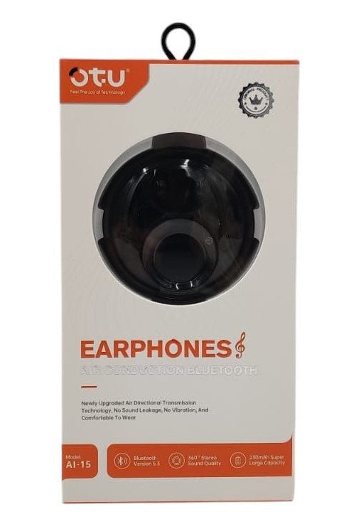 OTU Headphones Wireless Earphone AI-15 Air Conduction Bluetooth Headset