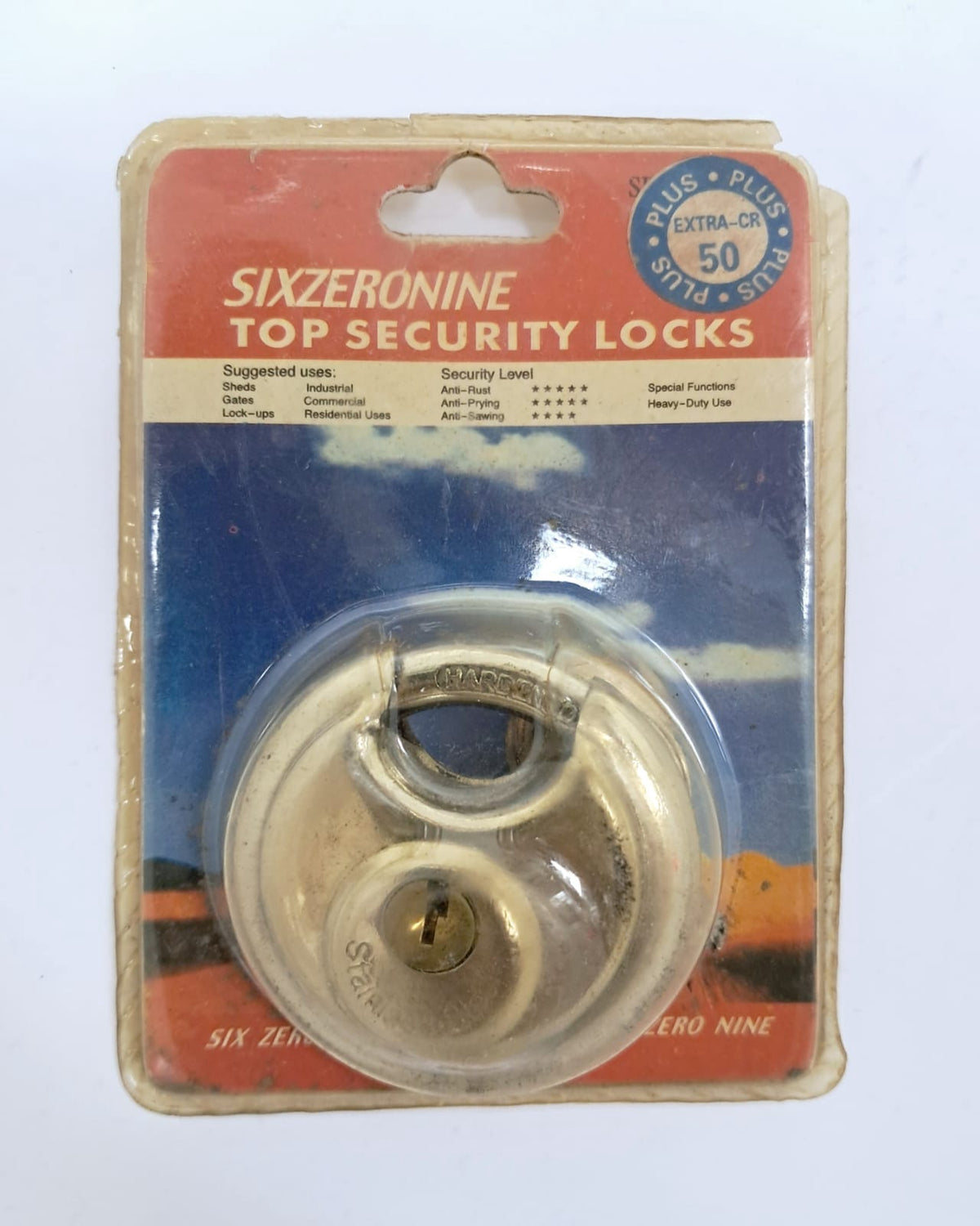 SIXZERONINE Padlock CR50 S/STEEL Top Security