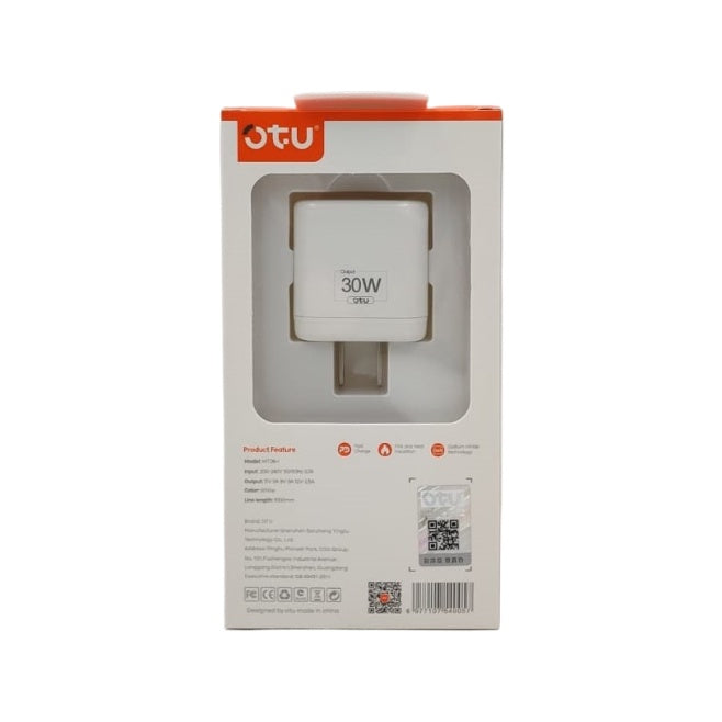 OTU Charger Cable USB MT06-I Lighting to TYPE-C Pd 30W Fully Compatible Gan Fast Charger Kit