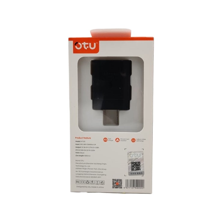 OTU Charger Cable USB MT05-C TYPE-C to TYPE-C Pd 25W Fully Compatible Gan Fast Charger Kit