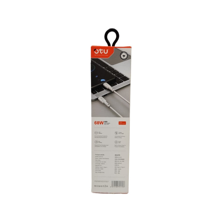 OTU Charger Cable USB DL21-CC 1M TYPE-C to TYPE-C 60W Fast Charging Data Cable
