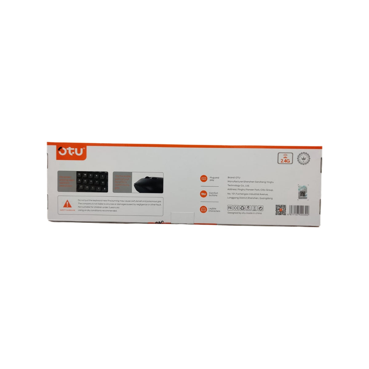 OTU Computer Keyboard & Mouse Combo Wireless JP-11 2.4GHZ