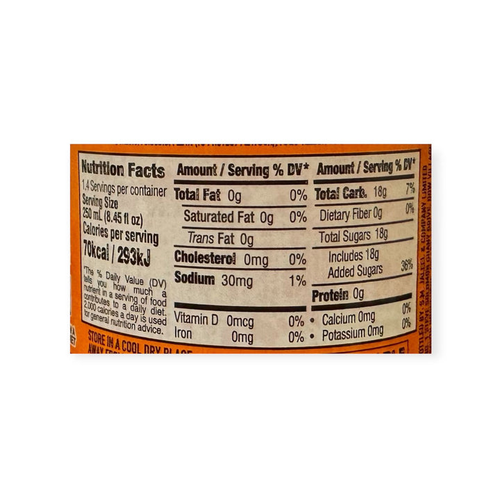BUSTA Orange Flavoured Drink 355ML 12 Fl OZ.