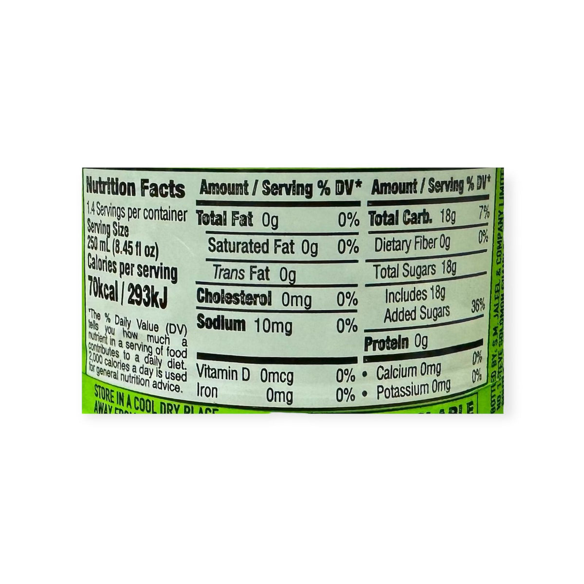 BUSTA Green Punch Flavoured Drink 355ML 12 Fl OZ.