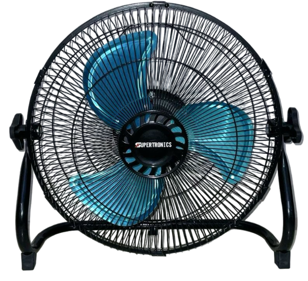 SUPERTRONICS Fan HS-118F Solar Rechargeable Floor AC/DC