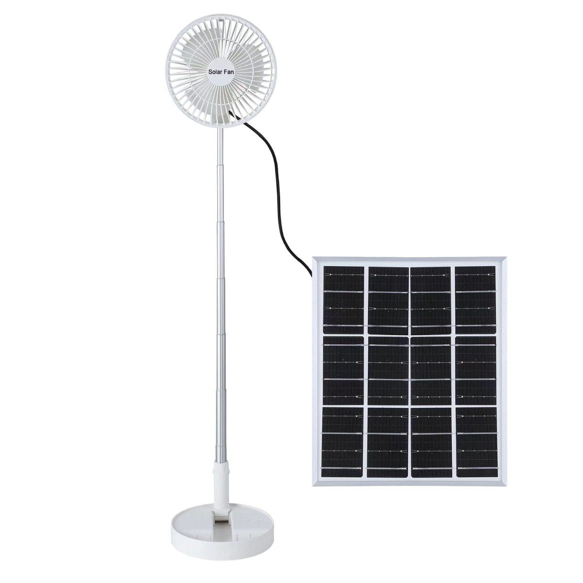 SUPERTRONICS Fan 8" HS-T8 Solar Rechargeable Folding Telescope AC/DC