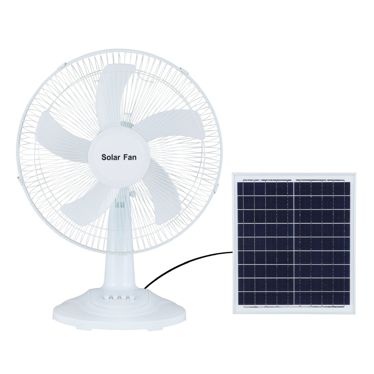 SUPERTRONICS Fan 16" HS-138 Solar Rechargeable Desk AC/DC