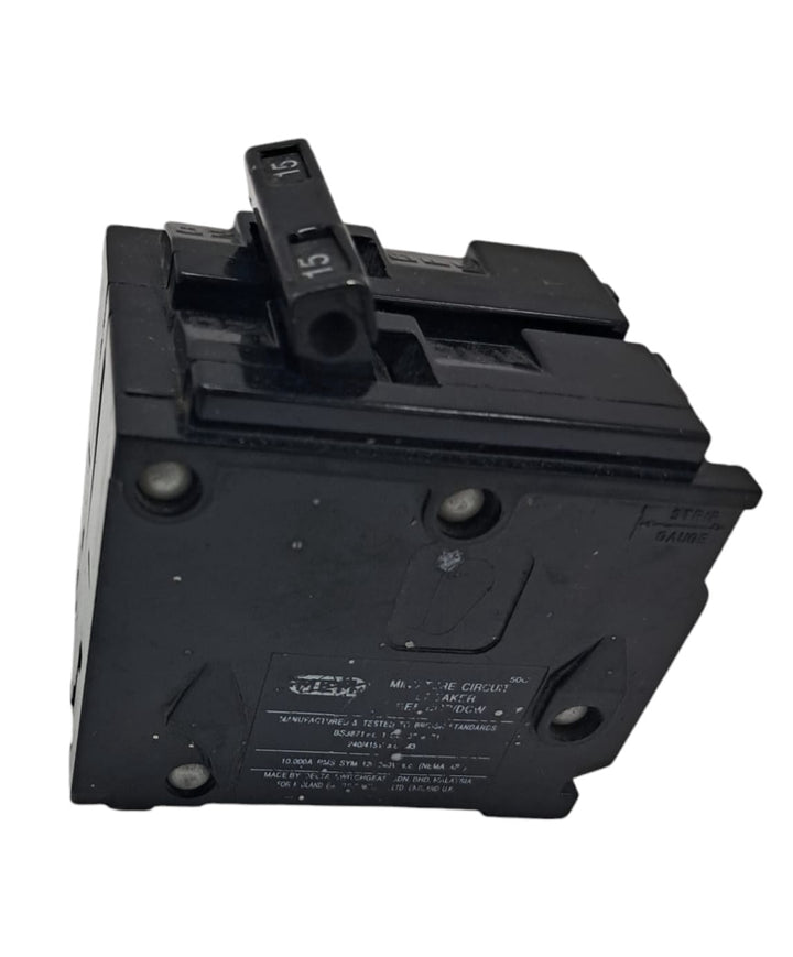 MEM Breaker 15AMPS D/POLE
