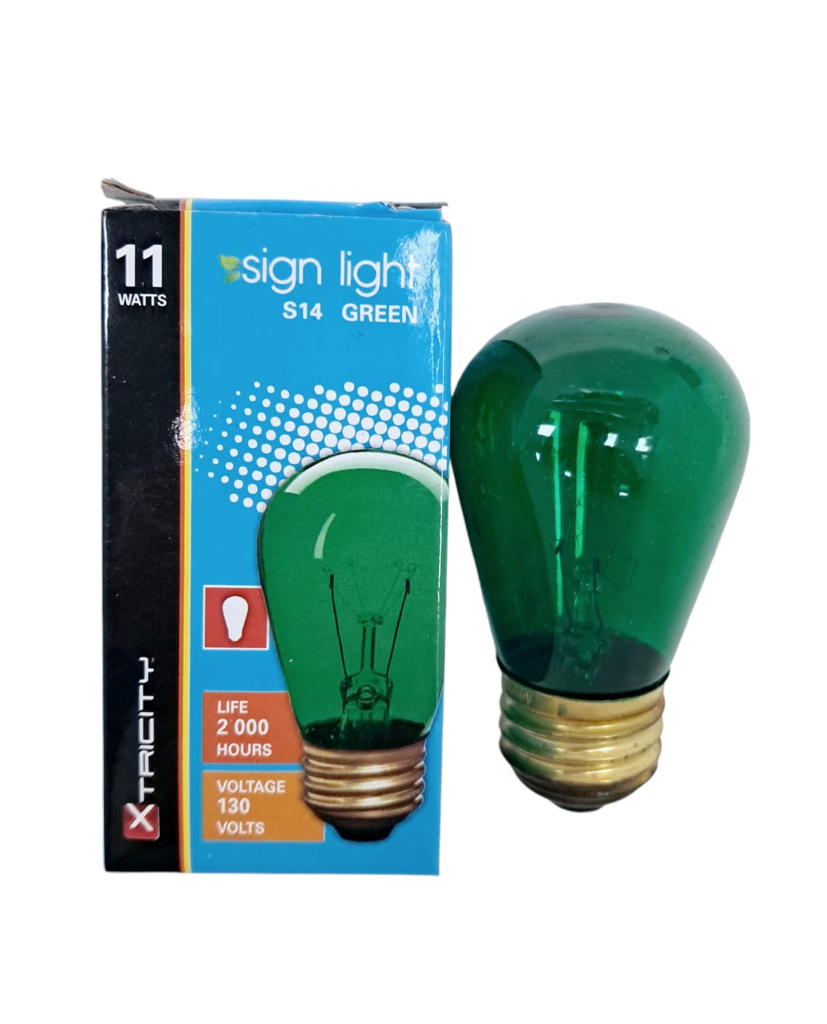XTRICITY Bulb S14 Green 11W 120V 1-63055