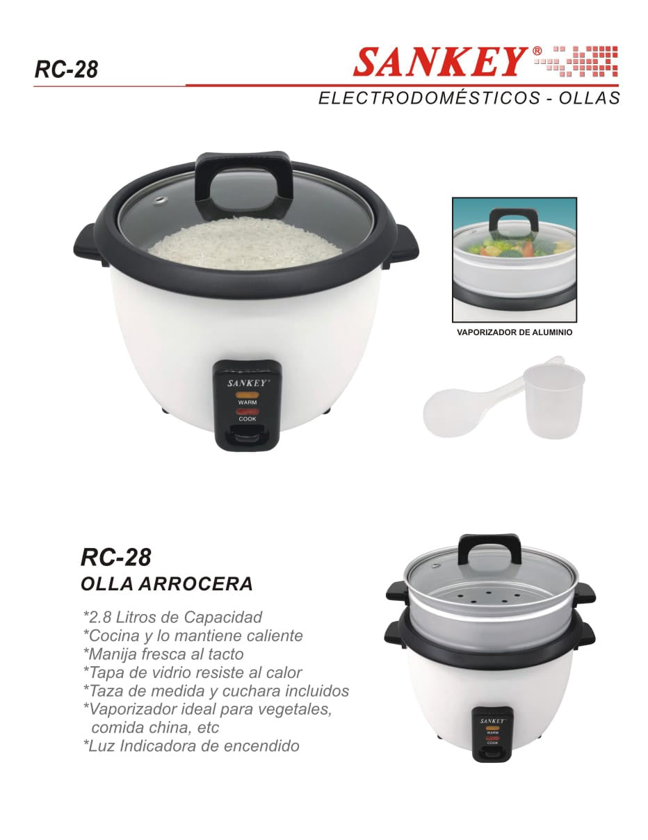 SANKEY Rice Cooker RC-28 2.8L 18CUPS
