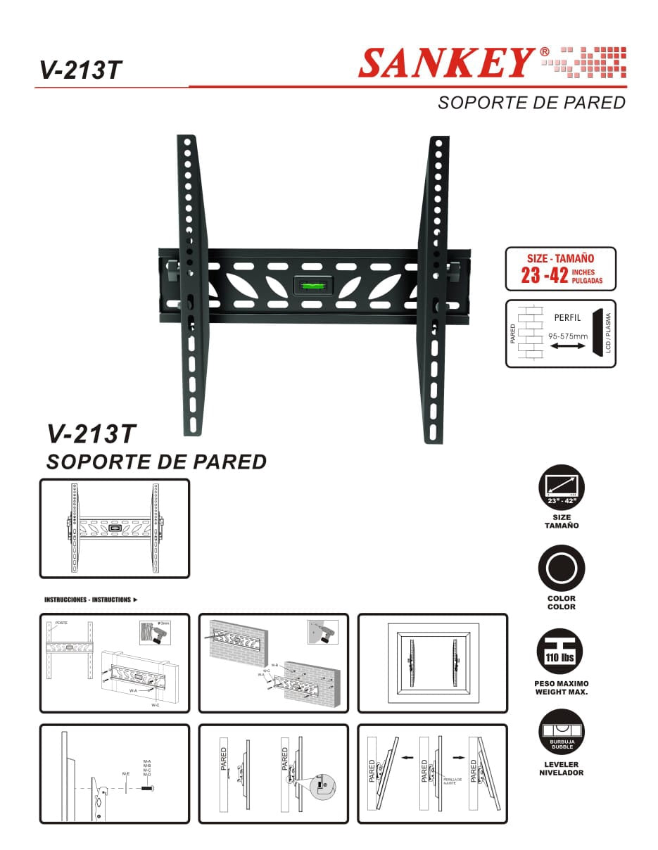 SANKEY TV Wall Bracket 32"-55" V-213T