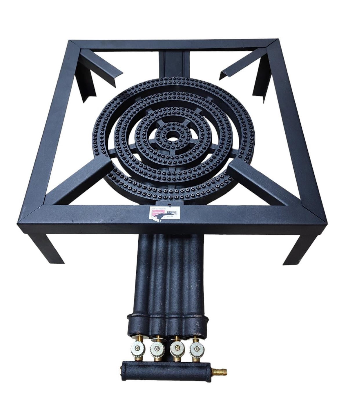 HOMESTAR Stove 1 Burner Cast Iron NVS23912084 13" Burner 4-RING Angle Iron Frame Black