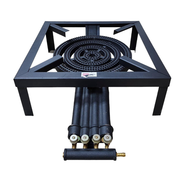 HOMESTAR Stove 1 Burner Cast Iron NVS23912084 13" Burner 4-RING Angle Iron Frame Black