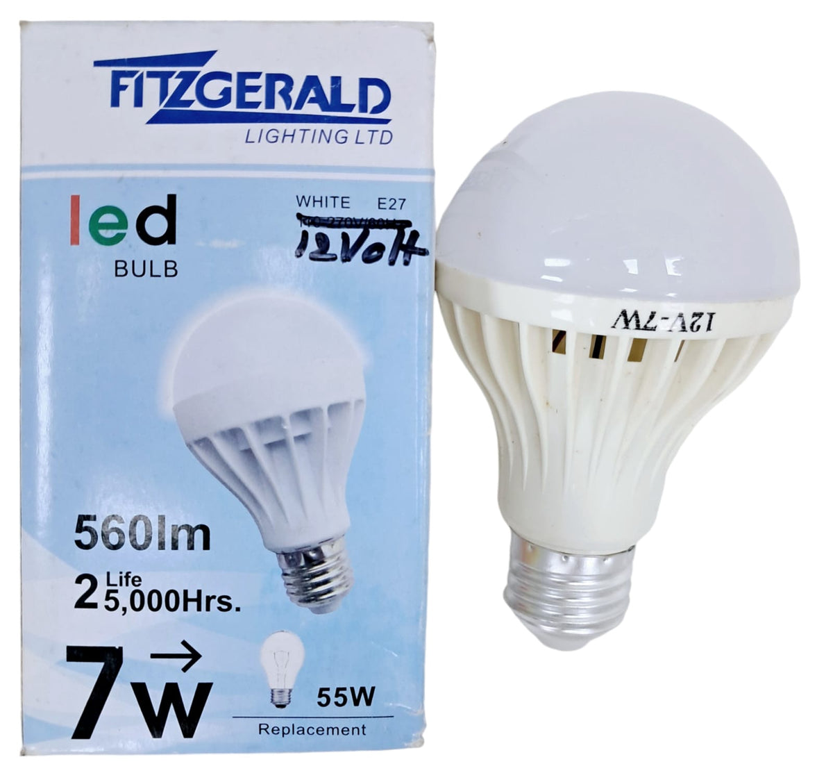 FITZGERALD Bulb LED 7W 220V WHI/BLUE Box