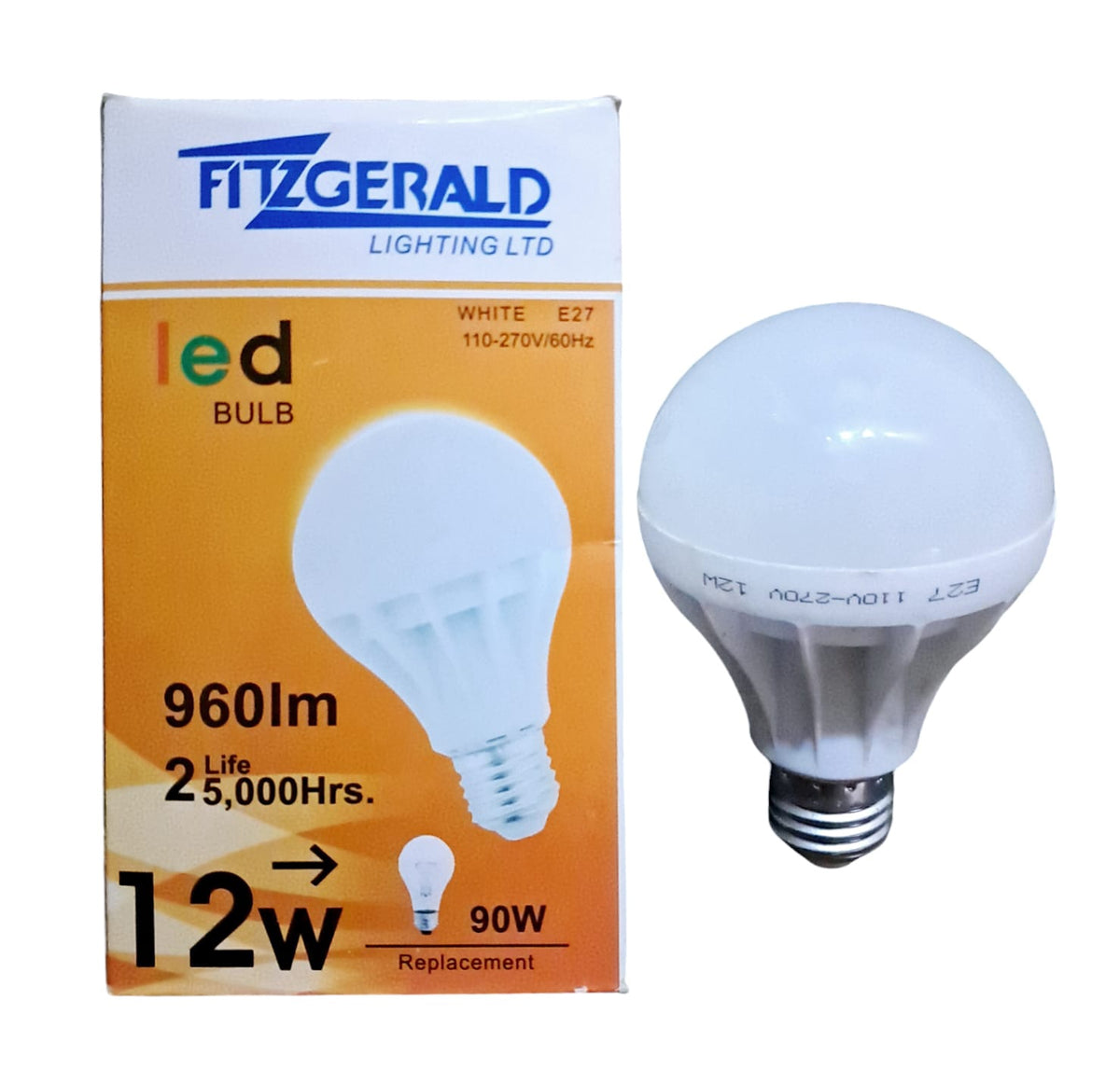 FITZGERALD Bulb LED 110/220V 12W Orange Box