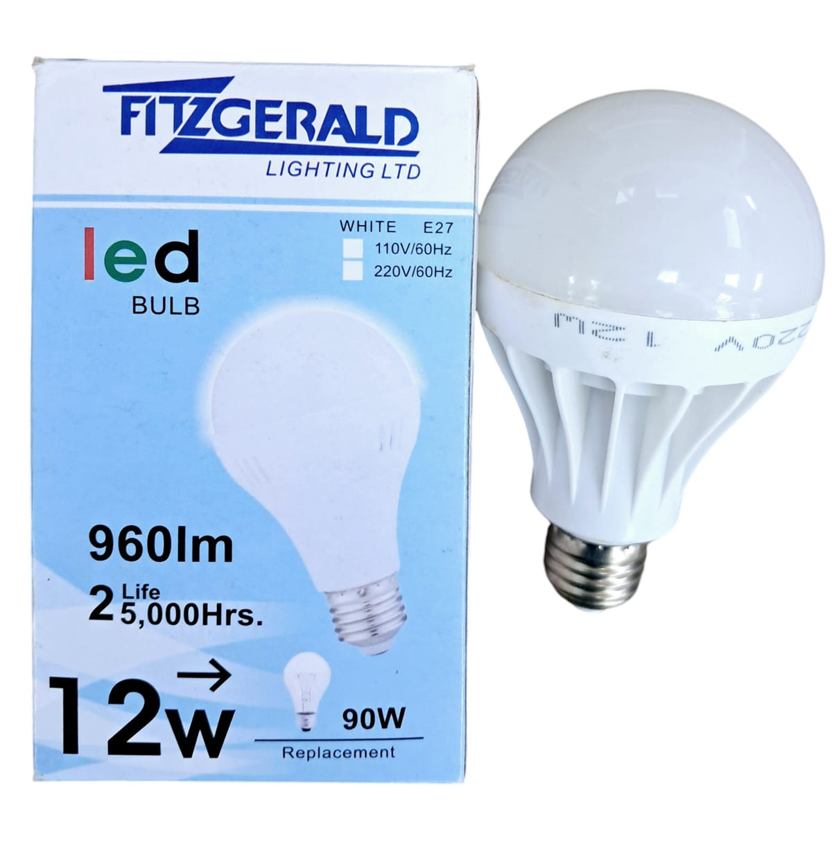 FITZGERALD Bulb LED 12W 220V WHI/BLUE Box