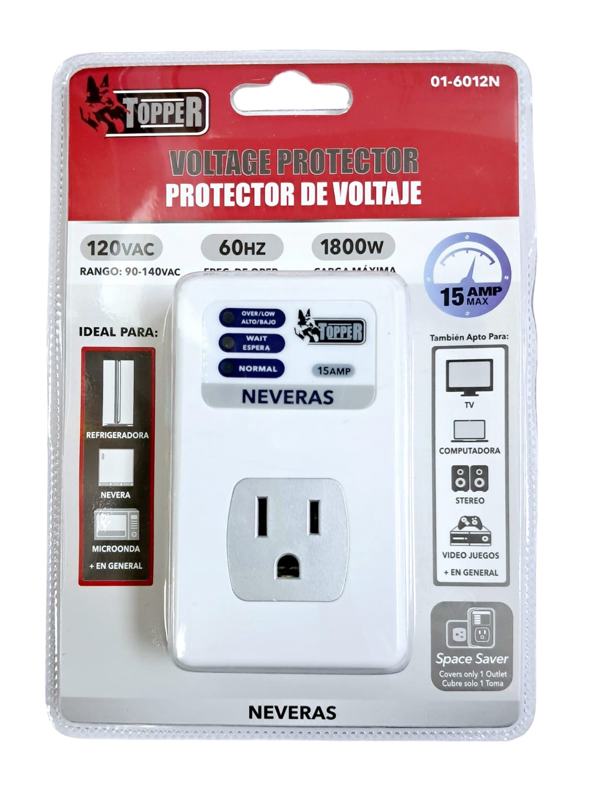 TOPPER Protecter Voltage 01-6012N AC 120V