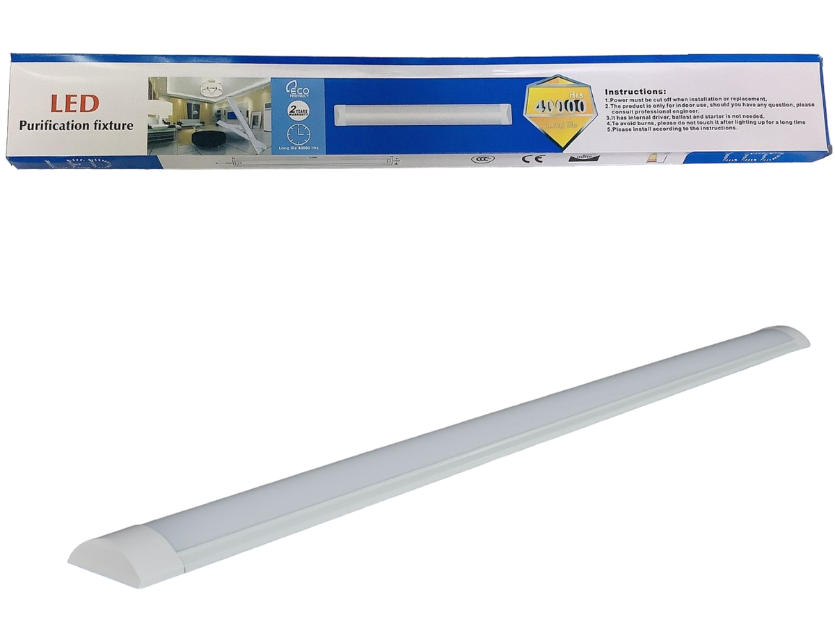 Lamp Complete 4FT LED 36W T12-120CM W-50 with Curve Frosted Shade