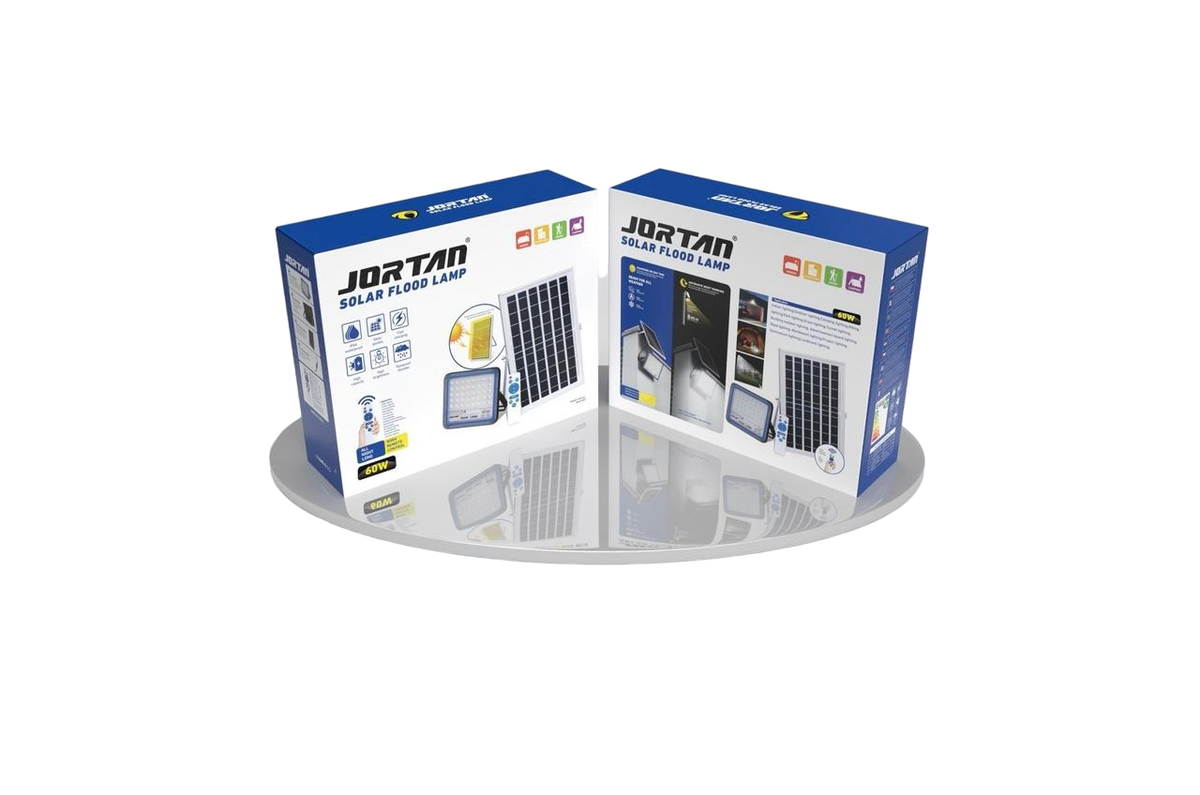 JORTAN Lamp LED Solar Flood 60W JT-BS-60W-TFTZ + JT-BS60W-TFTZ 6500K IP66