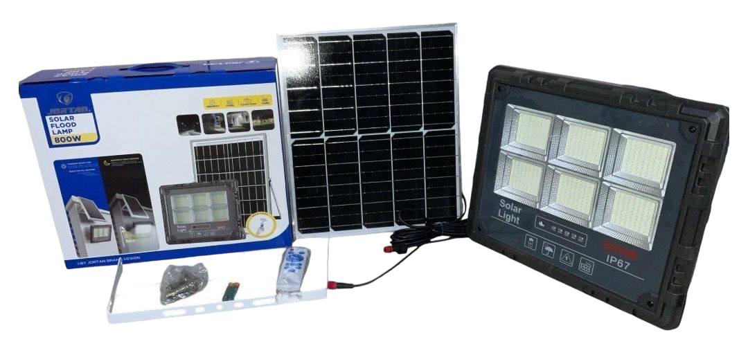 JORTAN Lamp LED Solar Flood 800W JT-18800-XM800W 6500K IP67