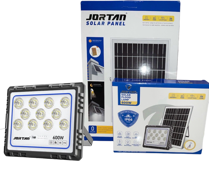 JORTAN Lamp LED Solar Flood 600W JT-92008-RY600W 6500K IP66