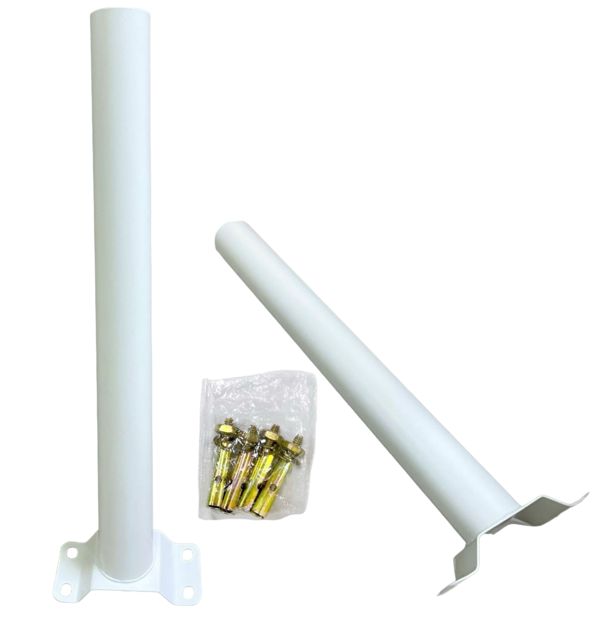 Solar Light Pole Only White Wall Short G-48X470-2 48CM