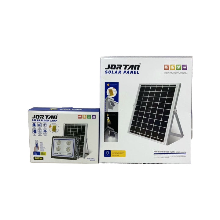 JORTAN Lamp LED Solar Flood 100W JT-XKBS100W-TYTZ W 837016 6500K IP66 2BOX