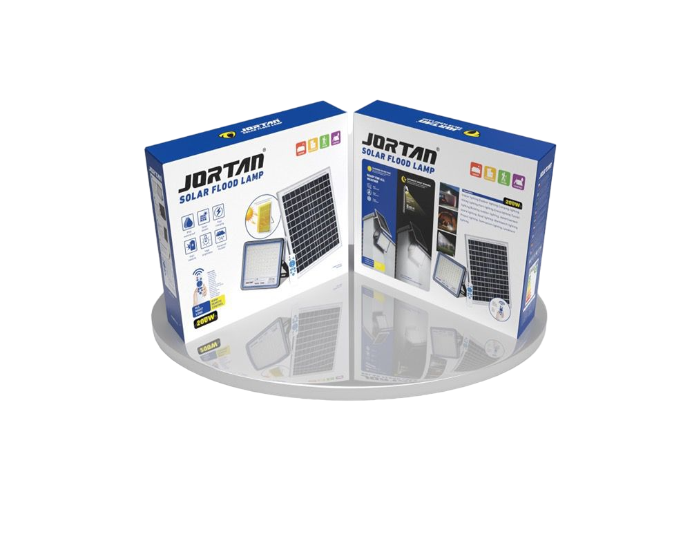 JORTAN Lamp LED Solar Flood 200W JT-BS200W-TFTZ W + JT-BS200W-TFTZ 6500K IP66 2BOX