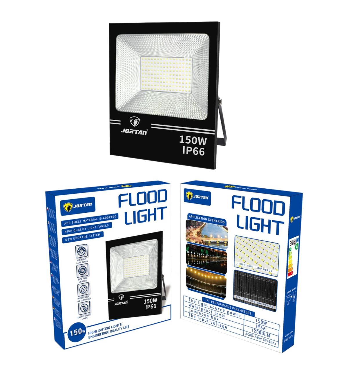 JORTAN Lamp LED Flood 150W JGTGD-TP150W W IP66 85-265V 50/60HZ 6500K