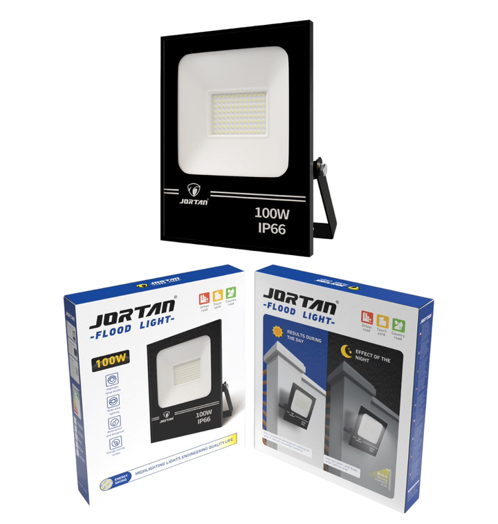 JORTAN Lamp LED Flood 100W JGTGD-TP100W W JGTGD-TP100W W IP66 85-265V 50/60HZ 6500K