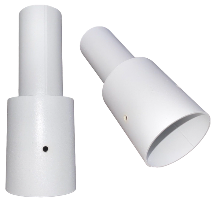 Solar Light Pole Adaptor Only White Conversion 50MM X 60MM Sold Each