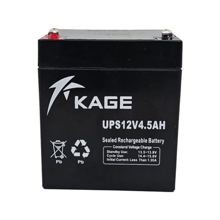 KAGE Battery Rechargeable 12V 4.5AH UPS12V4.5AH