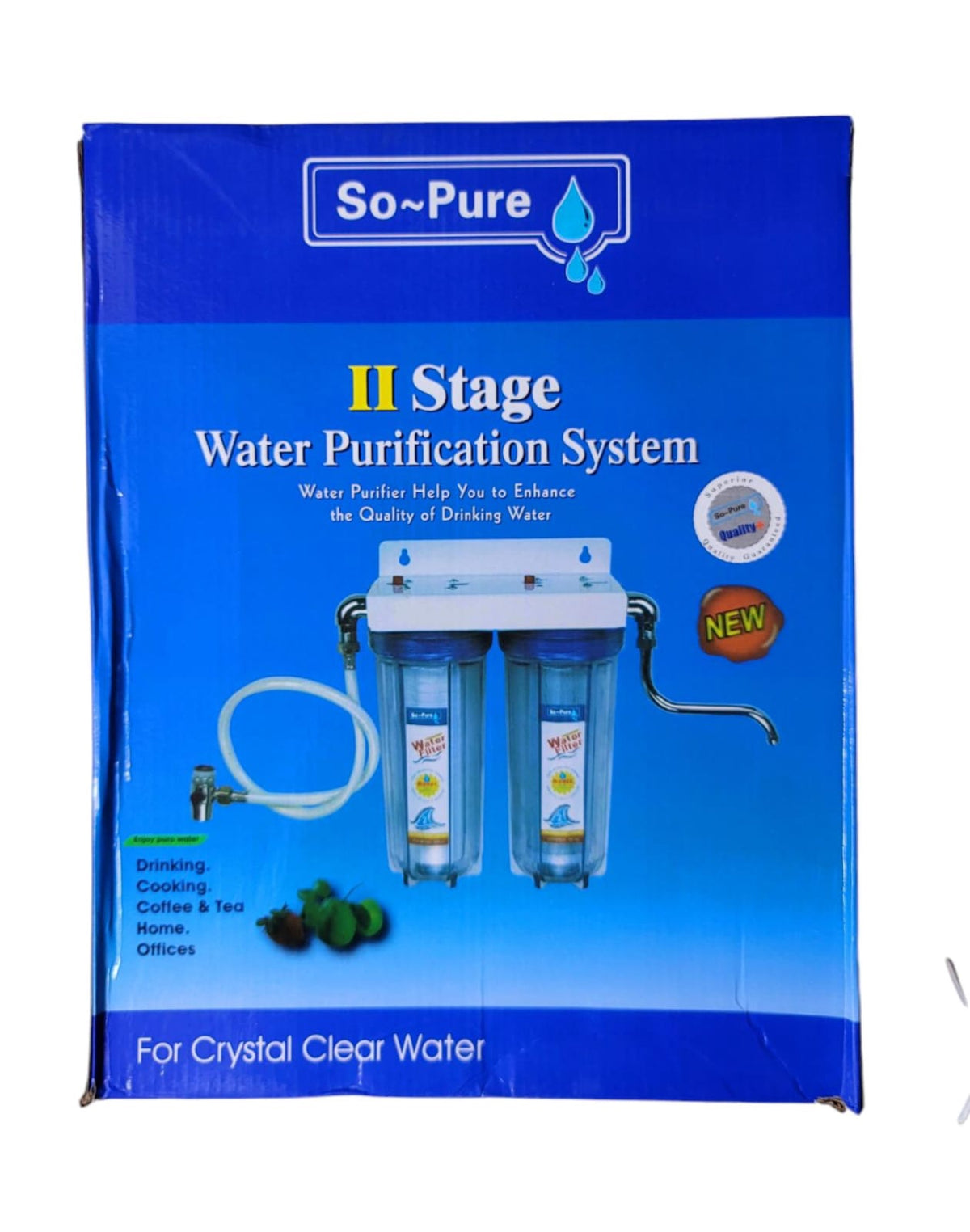 Water Filter System Double 10" SO-PURE RH-J12