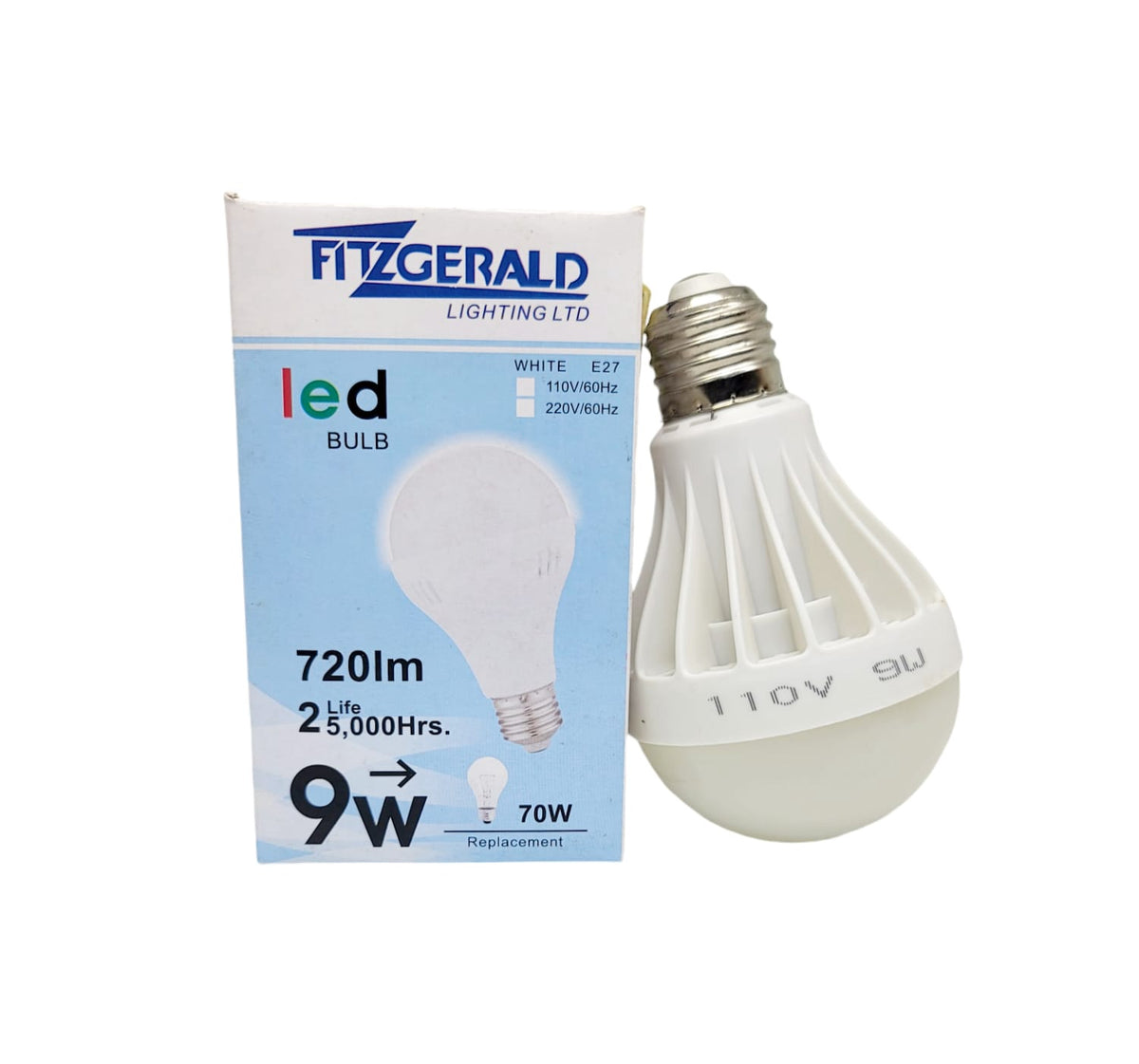 FITZGERALD Bulb LED 110V 9W Blue Box