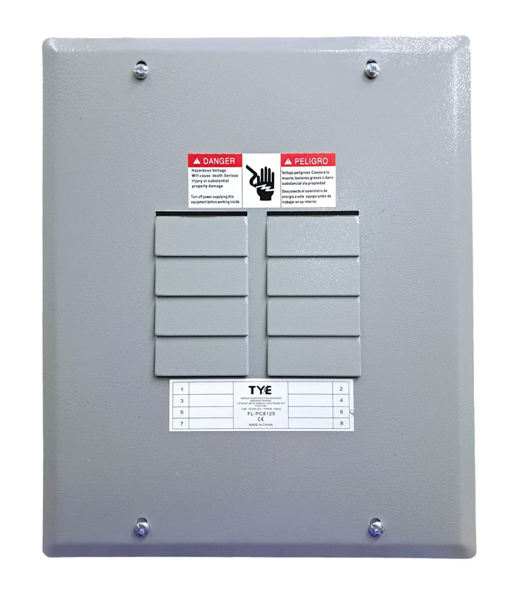 TYE Breaker Panel 8 X 16 125AMPS