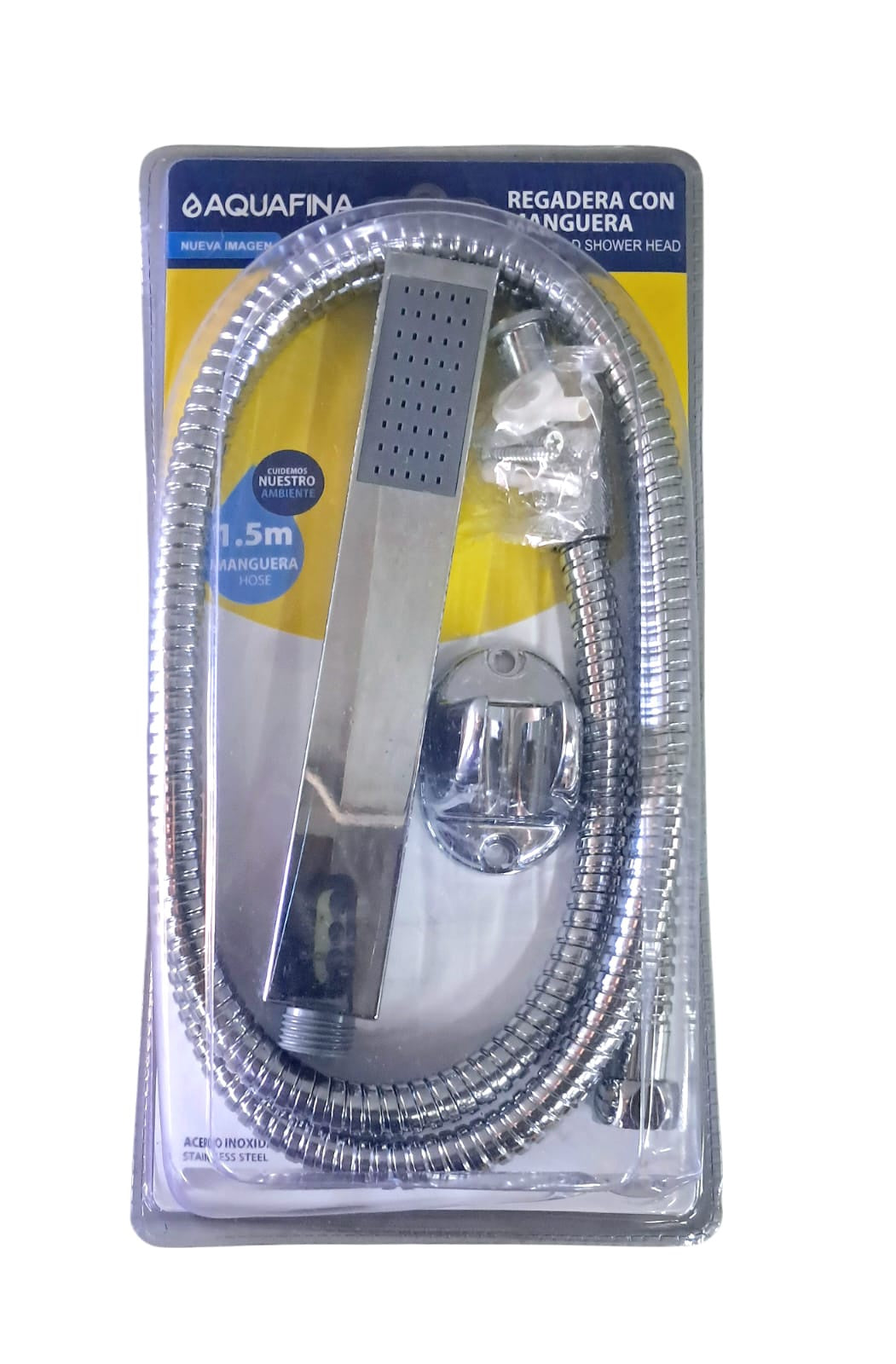 AQUAFINA BLUE Shower Hand Held with Hose Aquafina 1.5M A-SR081