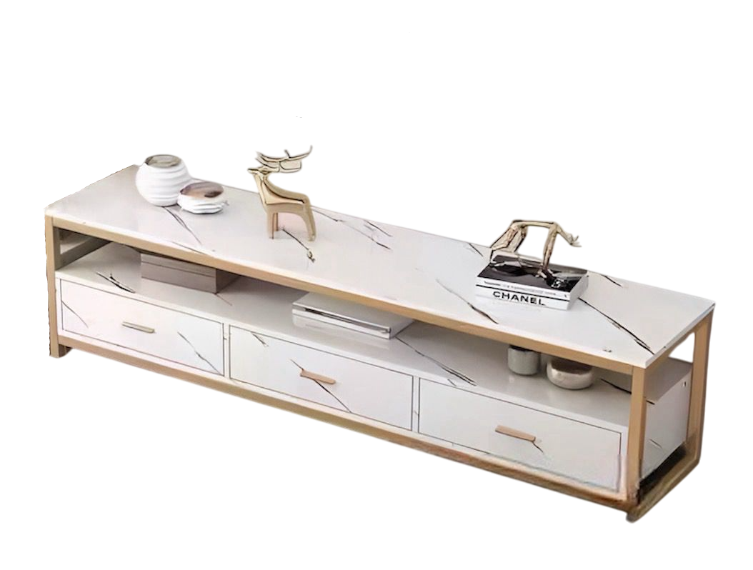 TV Stand CJ-2797-Y45 White Teapoy