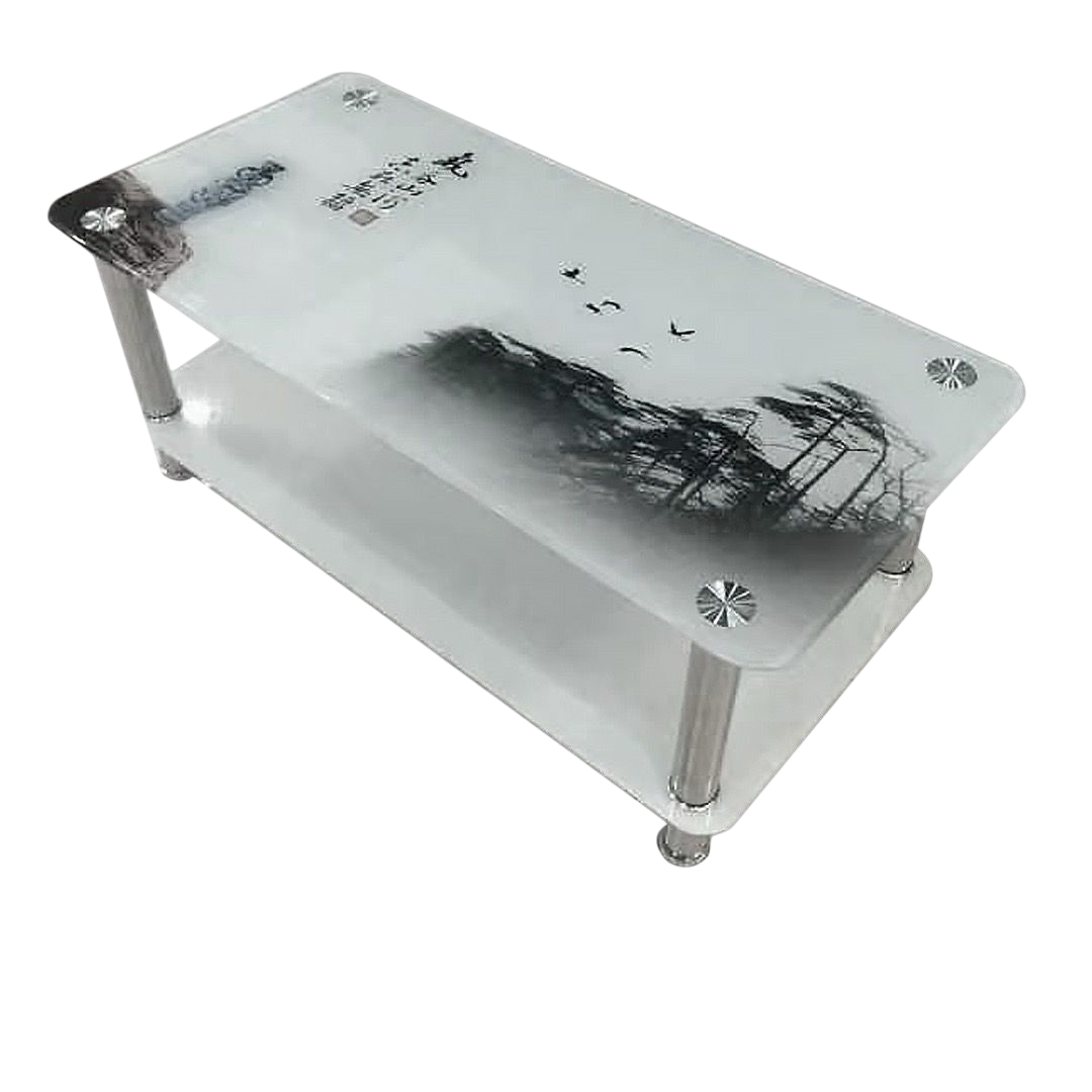 Glass Table CJ-2590-Y45 White