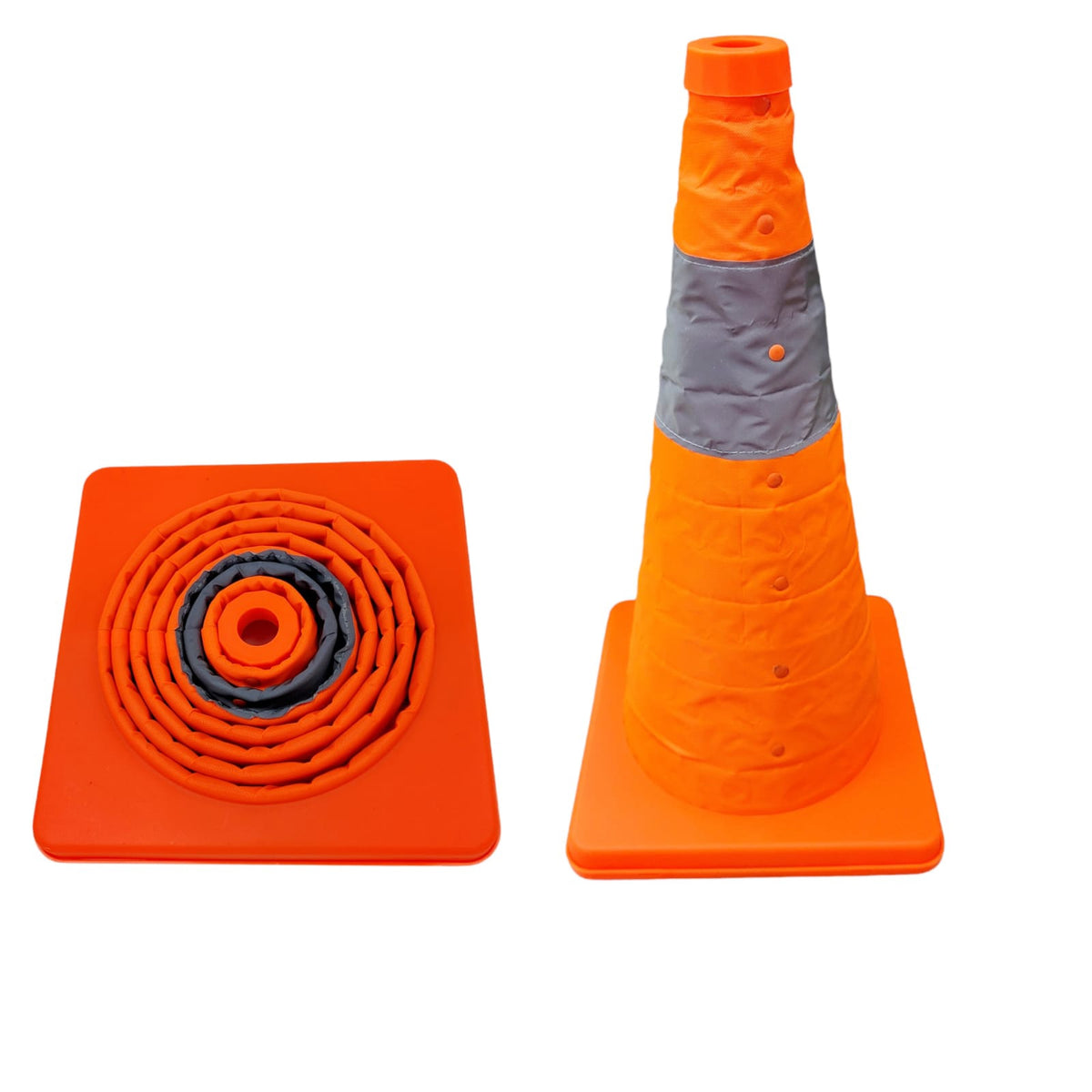 Traffic Cone Orange Collapsible W-009