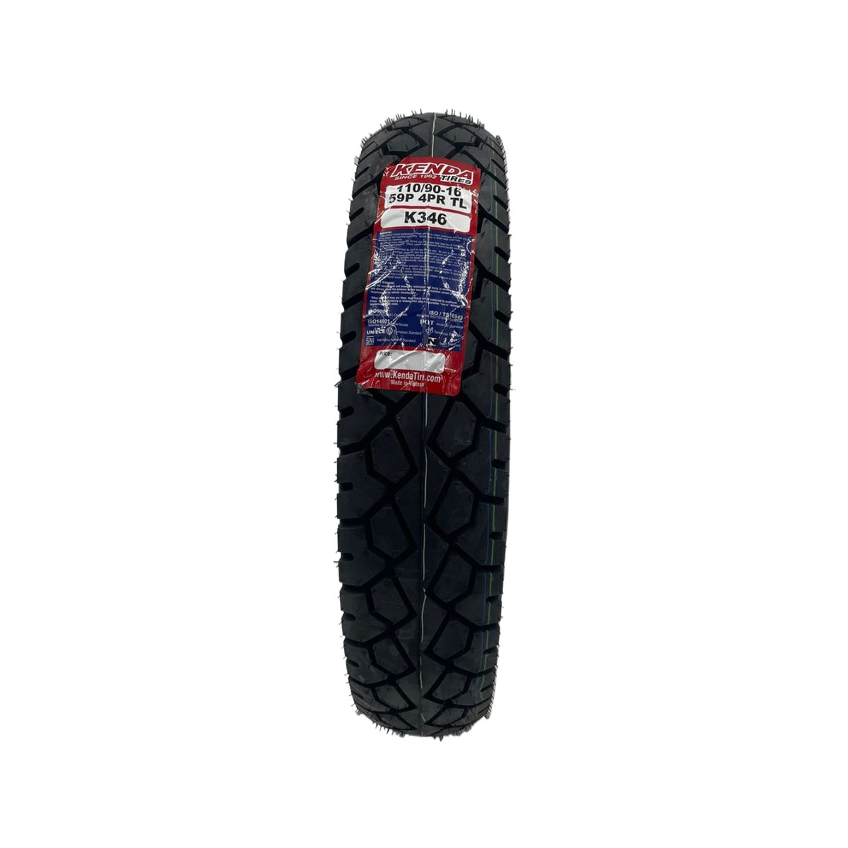 KENDA M/CYCLE Tyres 110/90-16 110 X 90 X 16 K346 59P 4PR Tl