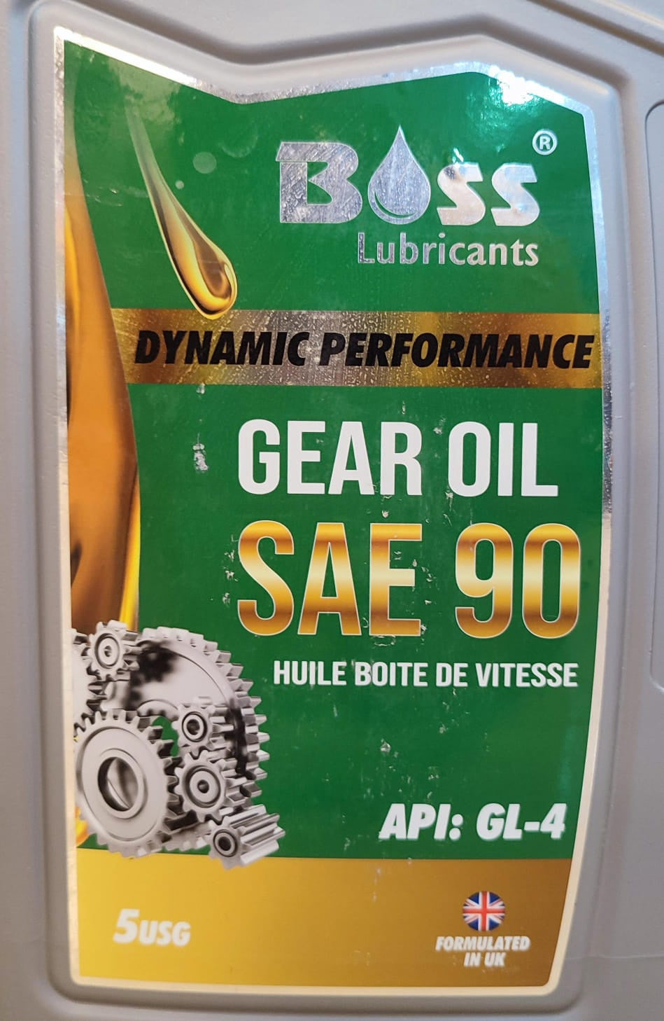 BOSS LUBRICANTS Oil Boss Gear Sae 90 Dynamic Performance 5USG 20L